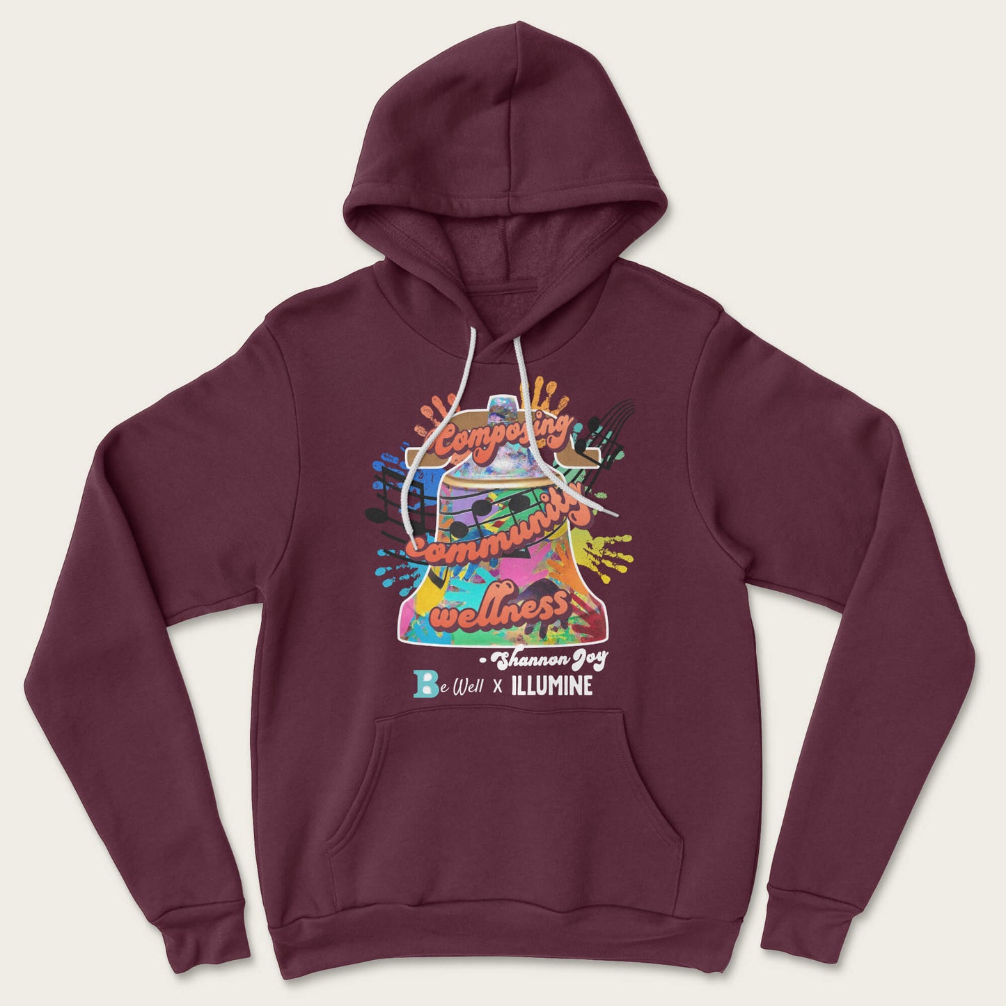 Be Well Bell Hoodie Shannon Joy - Maroon