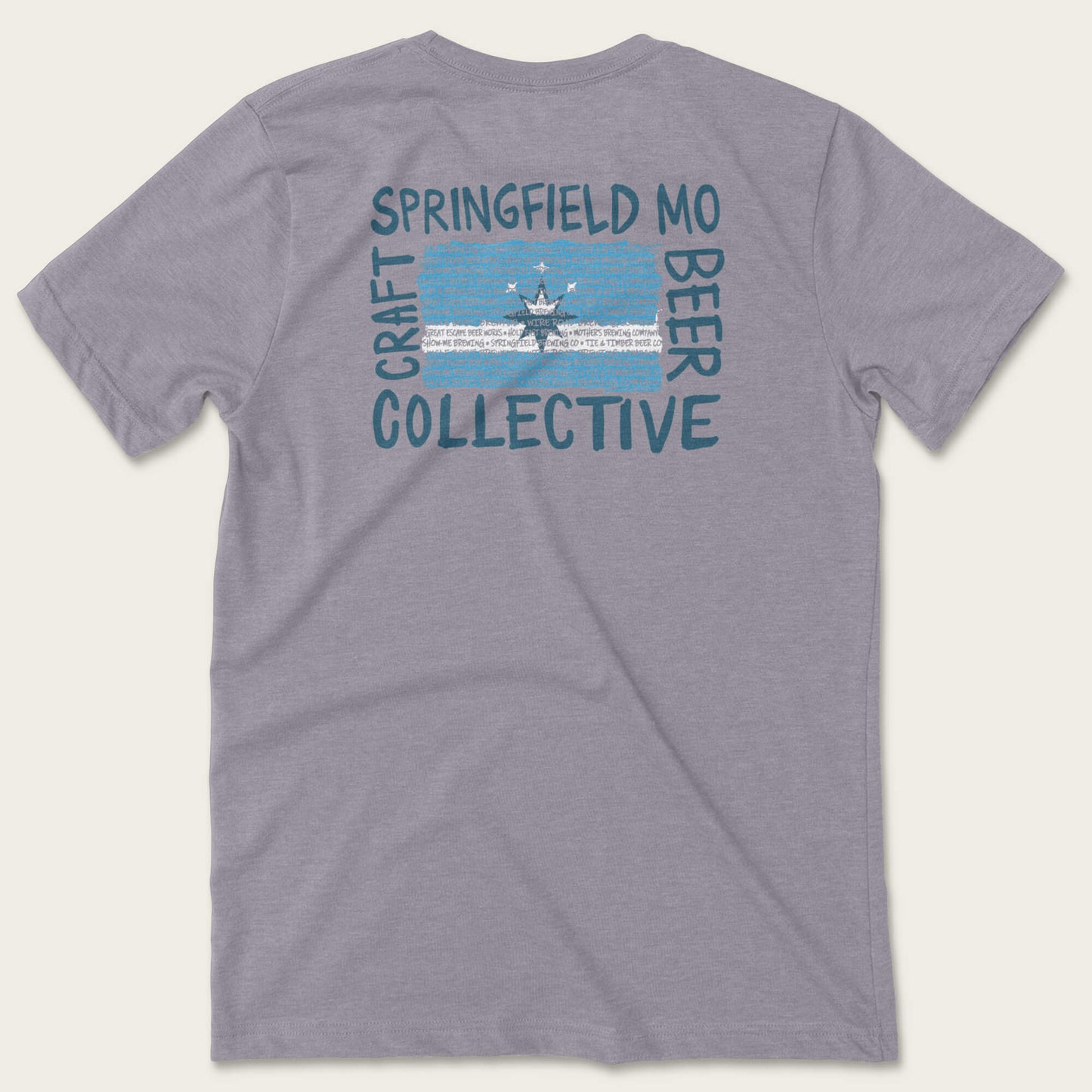 Springfield Craft Beer Collective SGF Craft Beer Flag Tee - Storm
