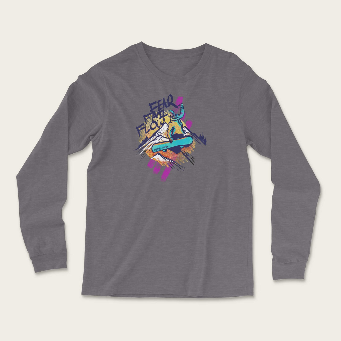 Fear Fail Flow Long Sleeve - Deep Heather