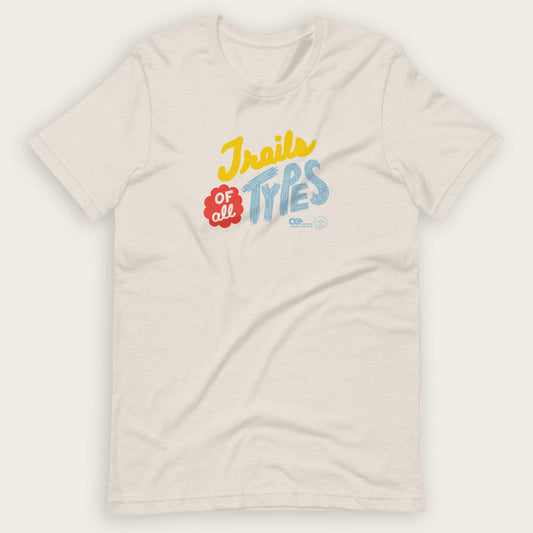 Trails of all Types Tee - Heather Dust