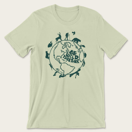 Be Wild Together Tee - Spring Green