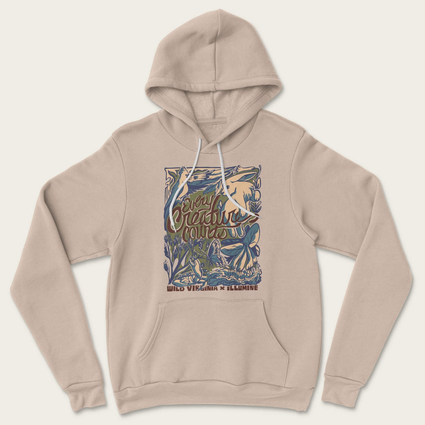 Every Creature Counts Hoodie - Tan