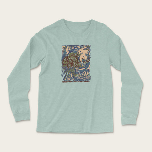 Every Creature Counts Long Sleeve - Heather Dusty Blue