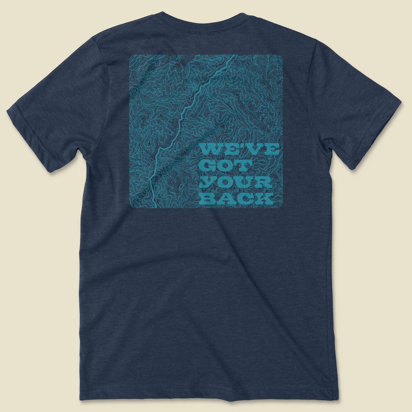 Got Your Back Tee - Heather Navy