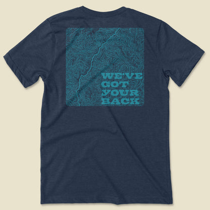 Got Your Back Tee - Heather Navy