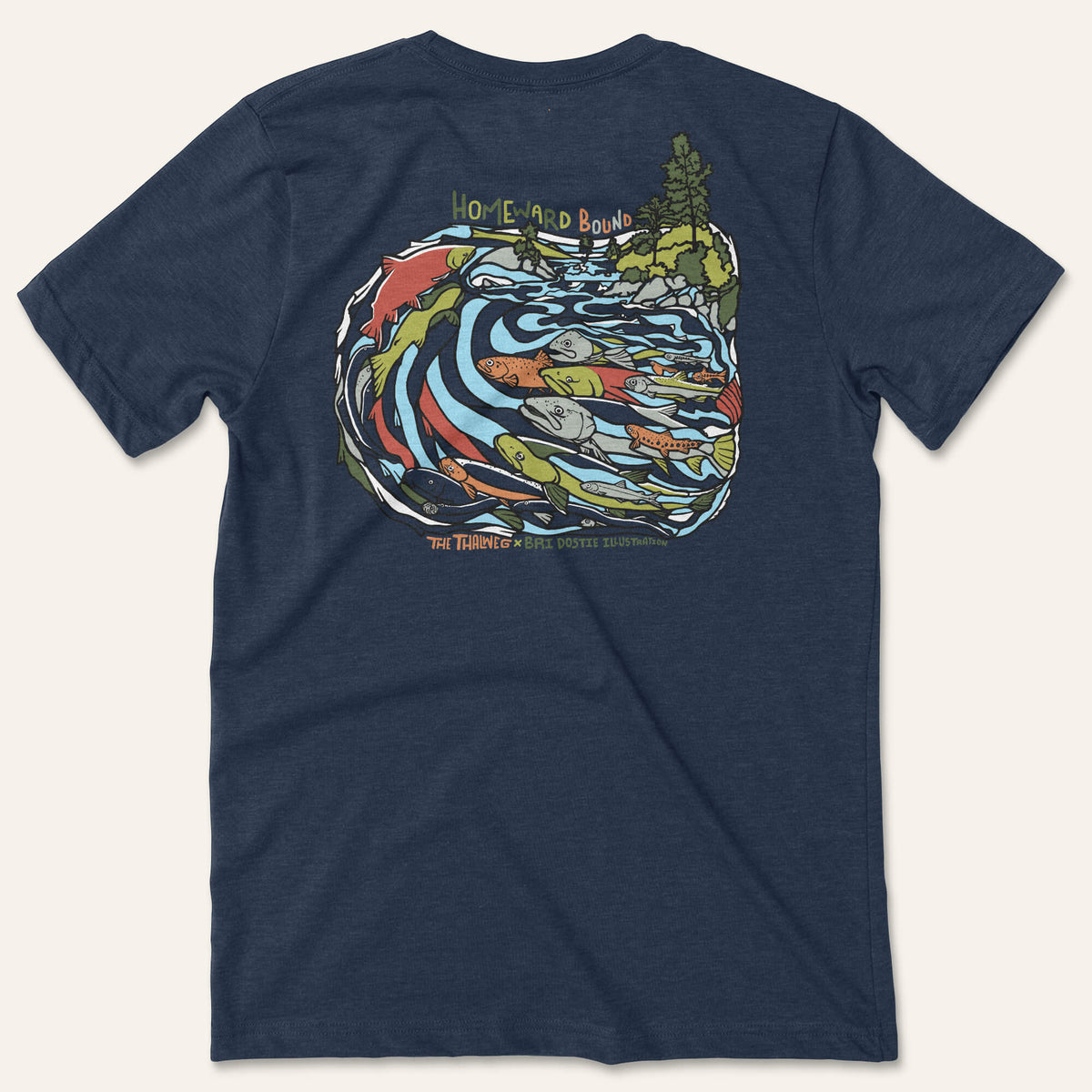 Homeward Bound Tee - Heather Navy