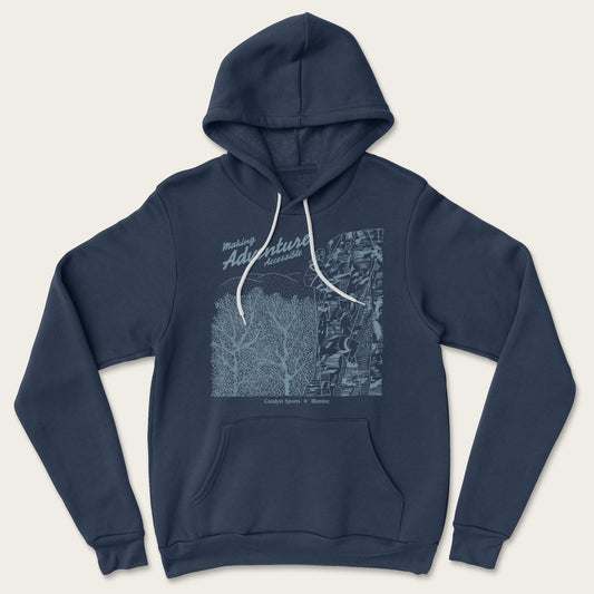 Making Adventure Accessible Hoodie - Heather Navy