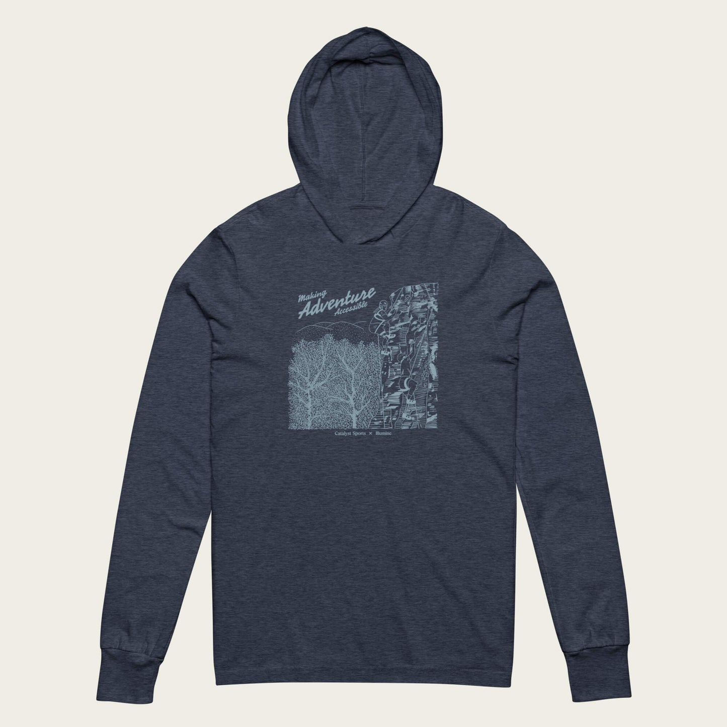 Making Adventure Accessible Sun Hoodie - Heather Navy