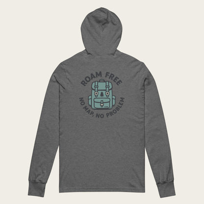 No Map Sun Hoodie - Deep Heather