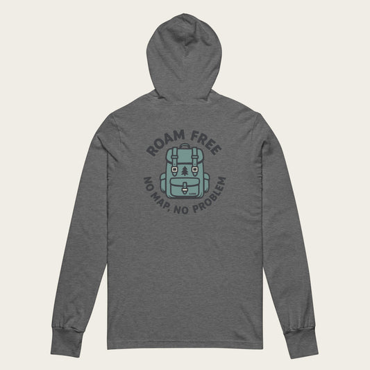 No Map Sun Hoodie - Deep Heather