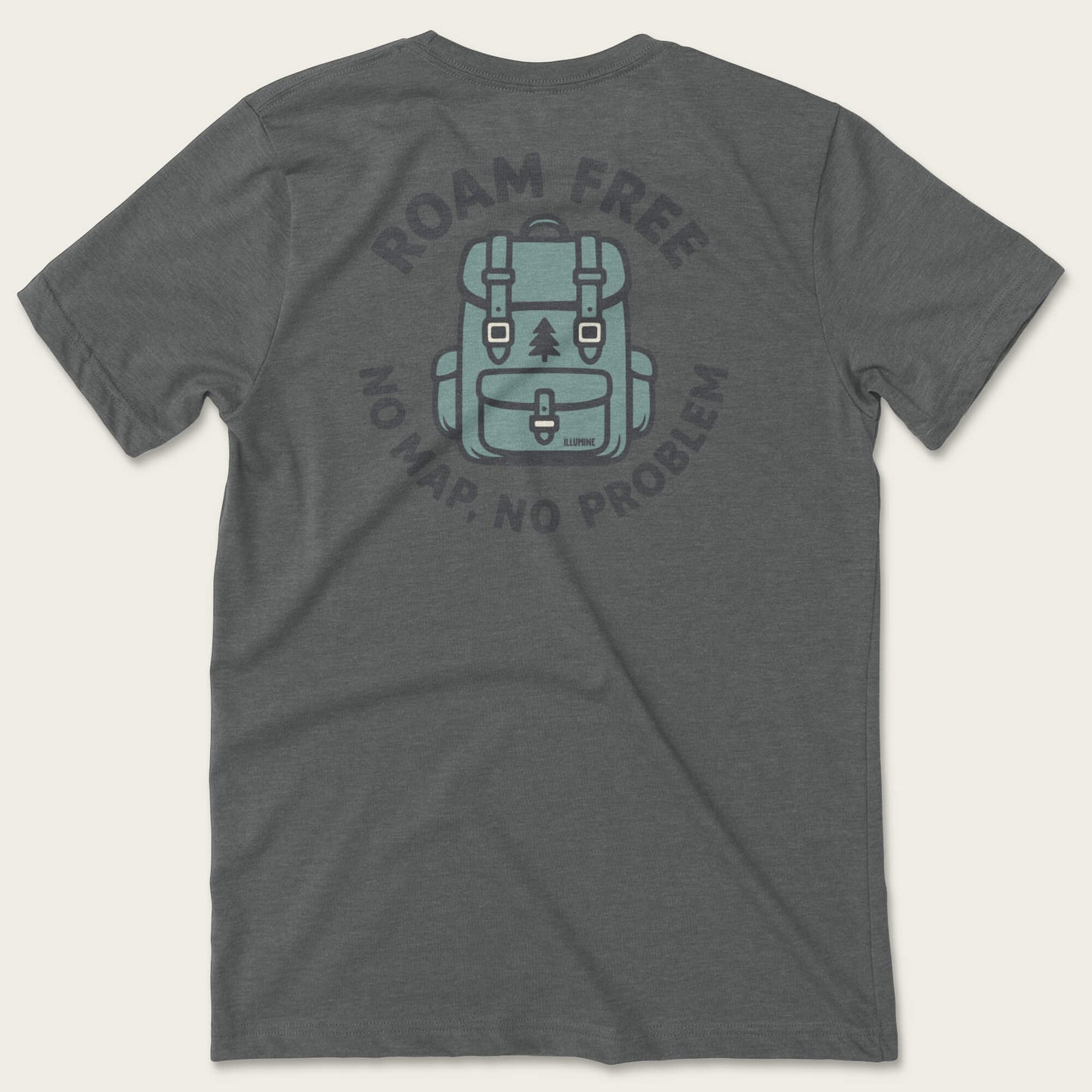No Map Tee - Deep Heather
