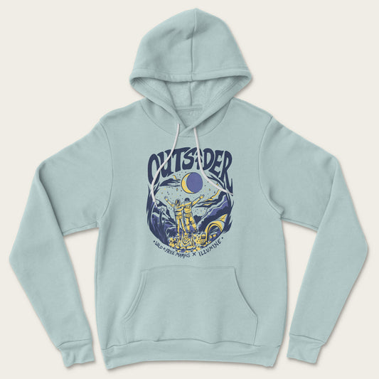 Outsider Hoodie - Heather Dusty Blue