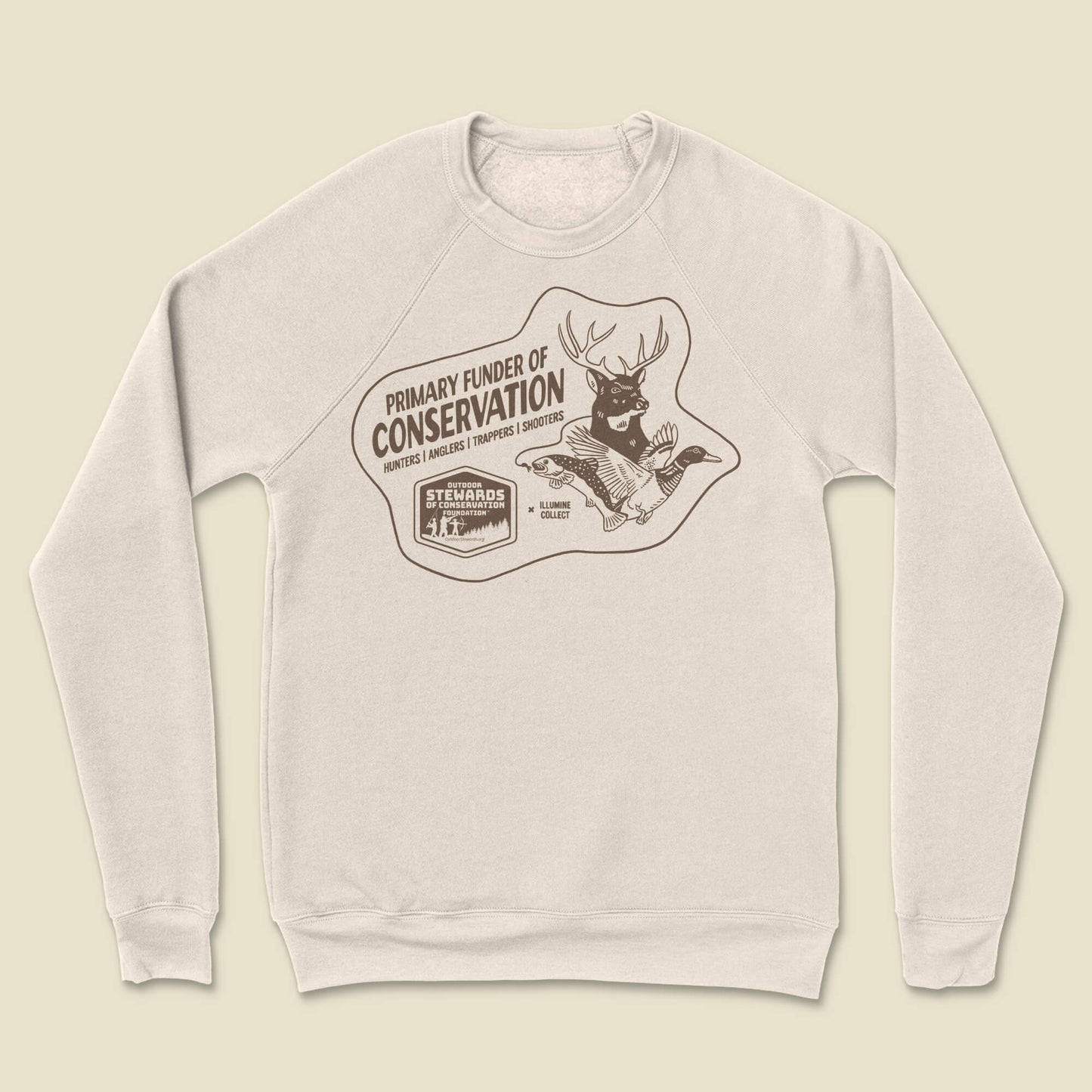Funder of Conservation Sweatshirt - Heather Dust