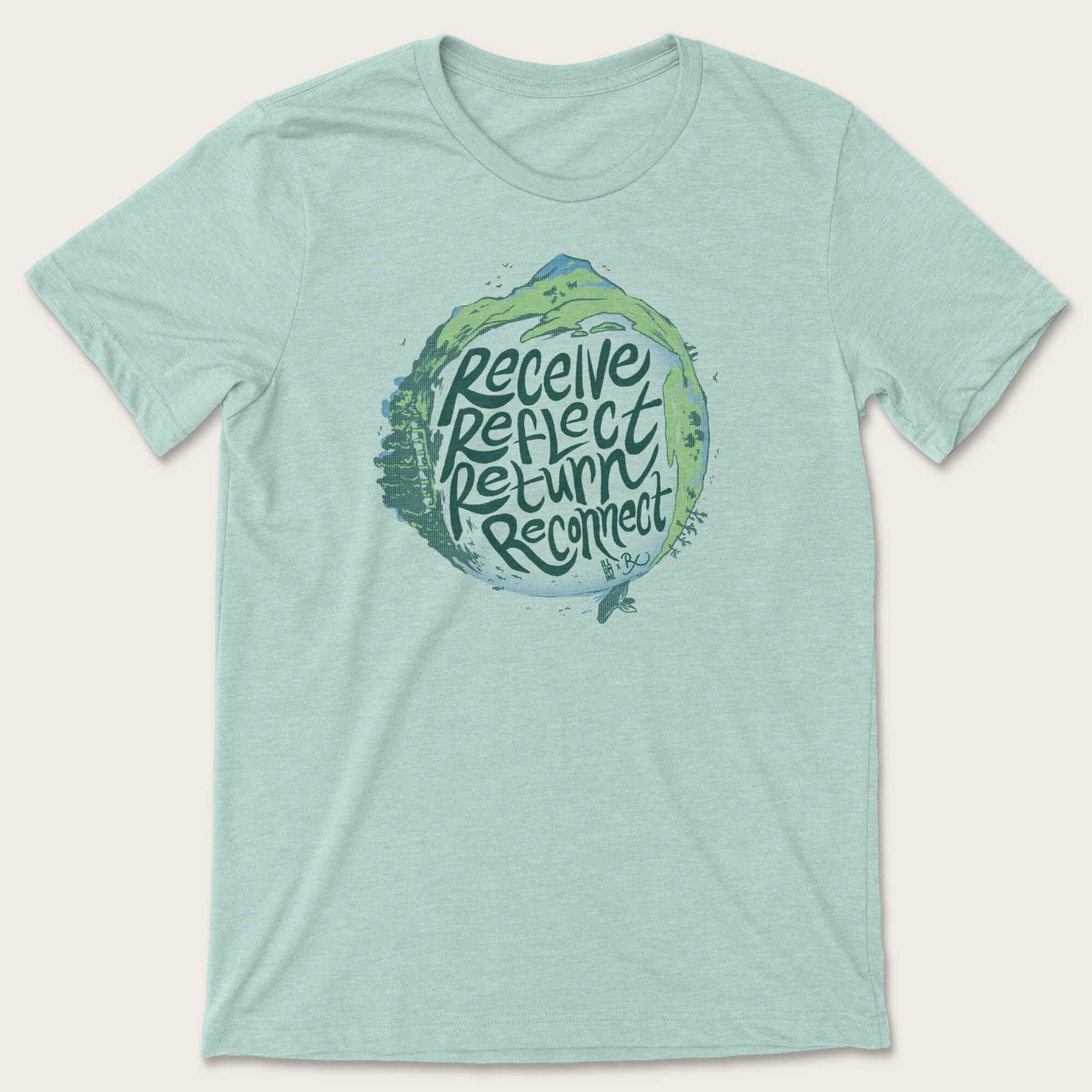 Reciprocity Tee - Heather Dusty Blue
