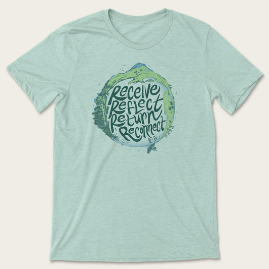 Reciprocity Tee - Heather Dusty Blue