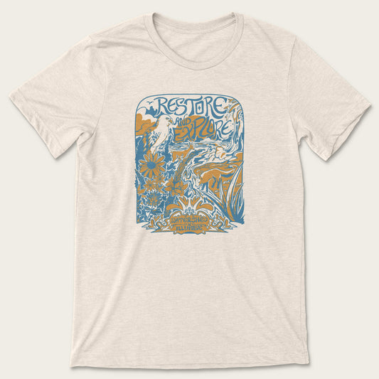 Restore And Explore Tee - Heather Dust