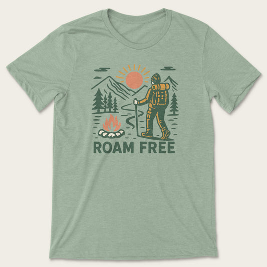 Roam Free Tee - Heather Sage