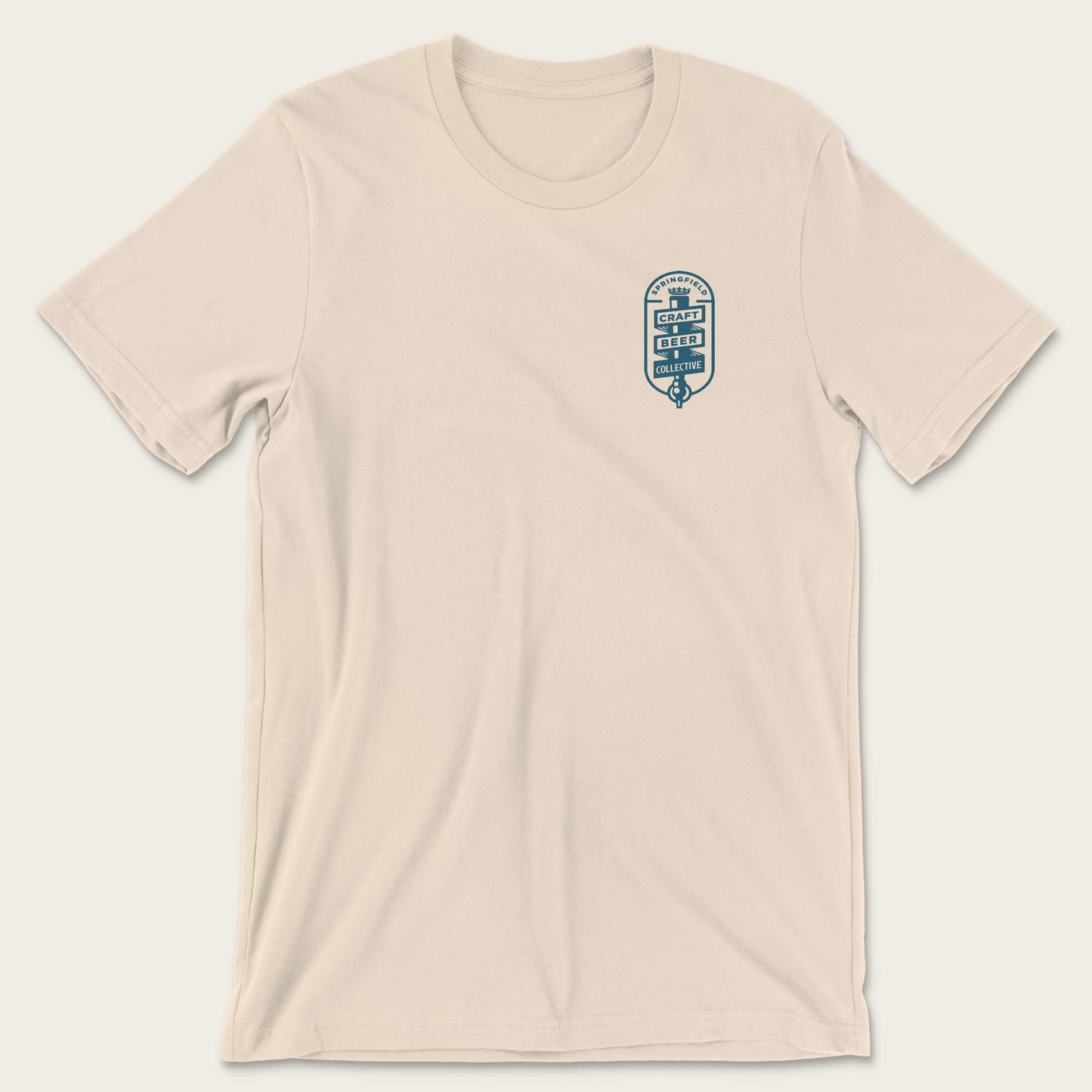 Springfield Craft Beer Collective SGF Craft Beer Flag Tee - Soft Cream