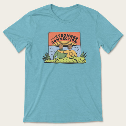 Stronger Connection Together Tee - Heather Blue Lagoon
