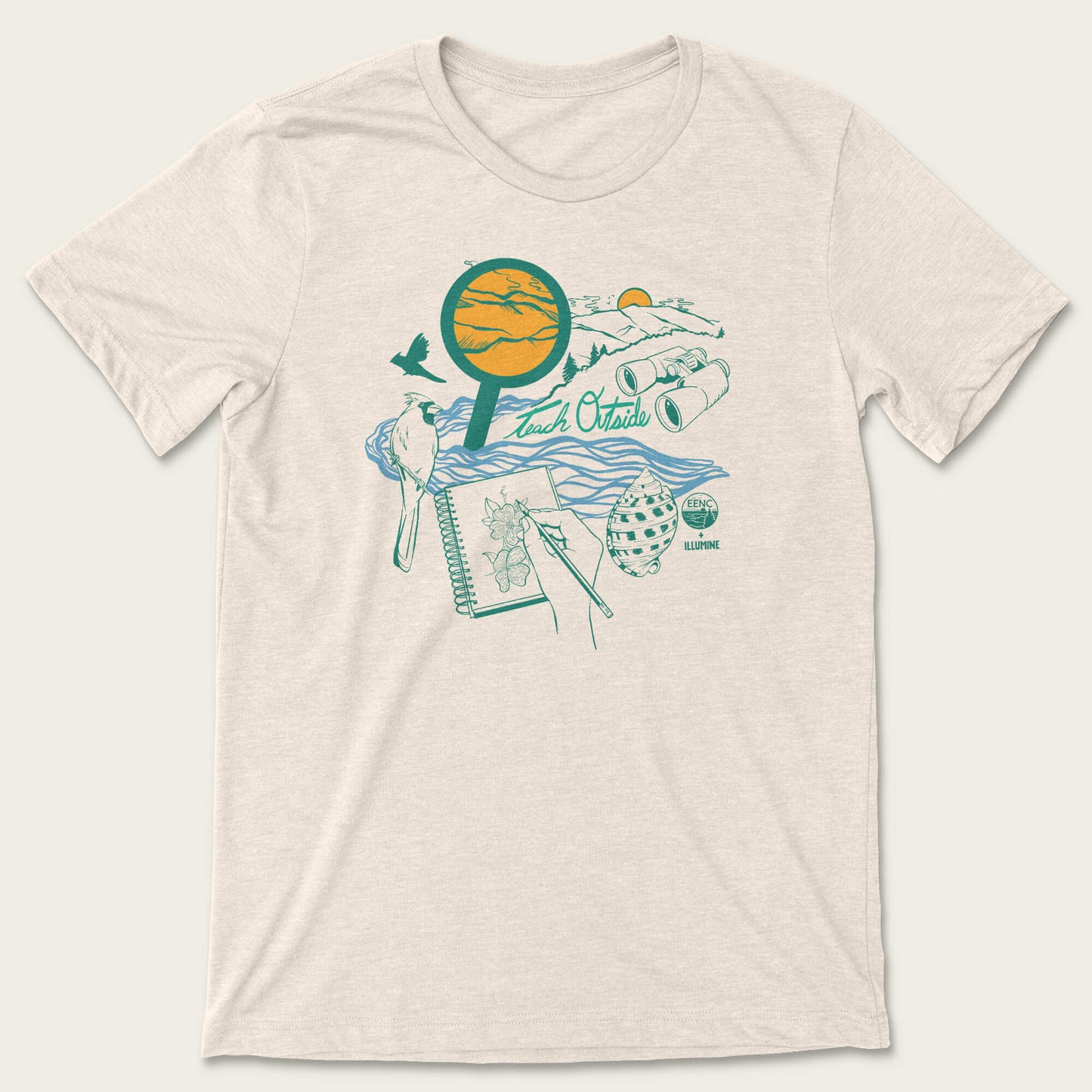 Teach Outside Tee - Heather Dust