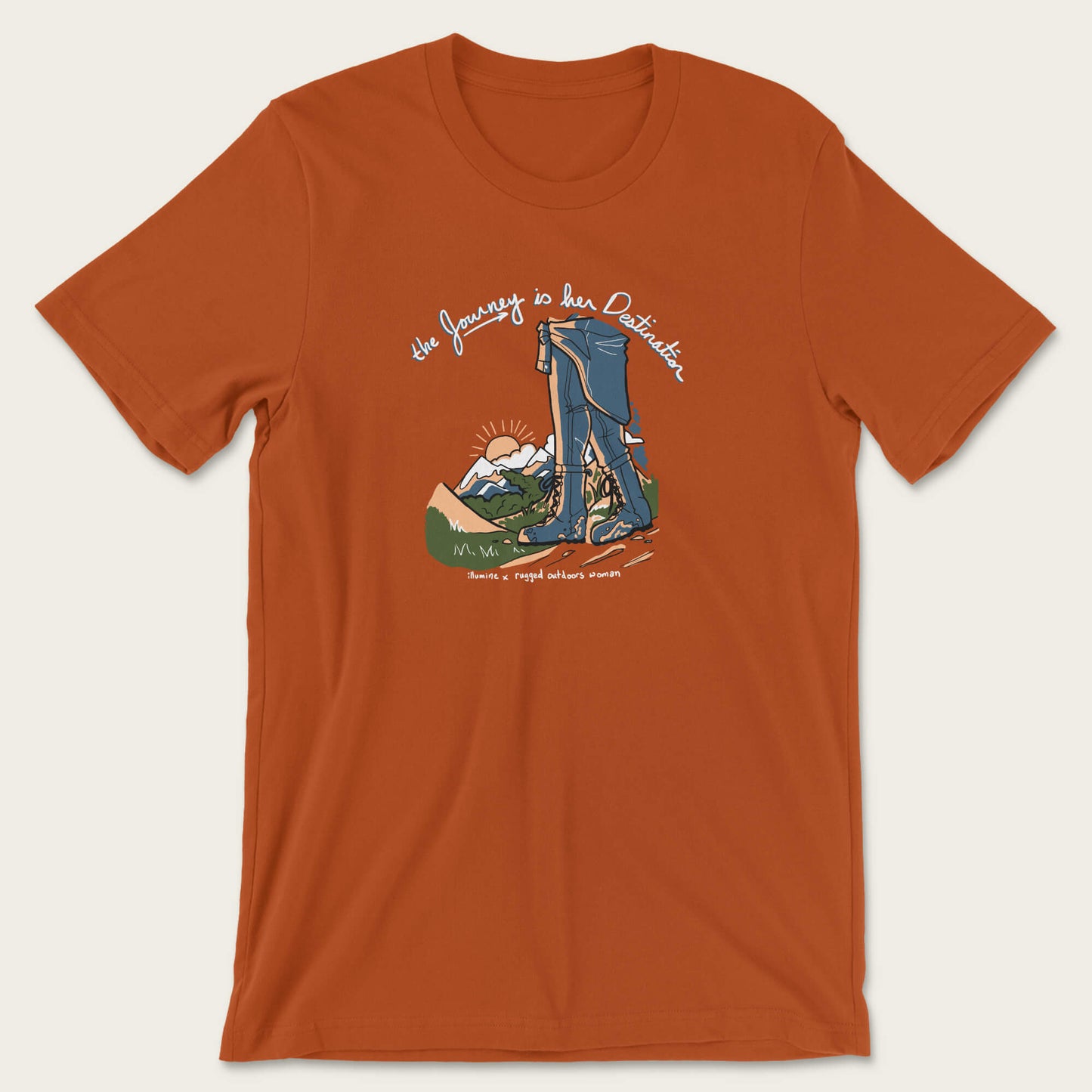 The Journey - Rugged Outdoorswoman X Illumine Tee - Autumn