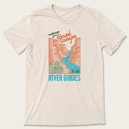 Wellness For River Guides Tee - Heather Dust