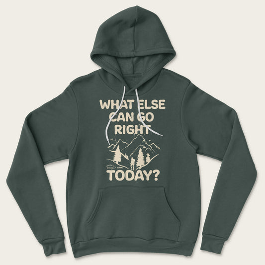 What Else Can Go Right Today Hoodie - Heather Forest