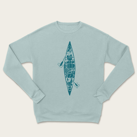 Canoeing Days Sweatshirt - Dusty Blue