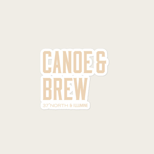 Canoe & Brew Sticker