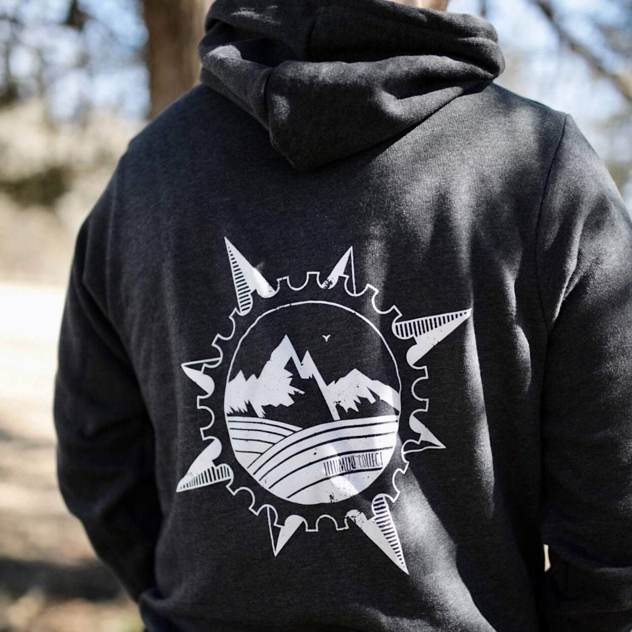 Compass Hoodie Dark Heather Grey