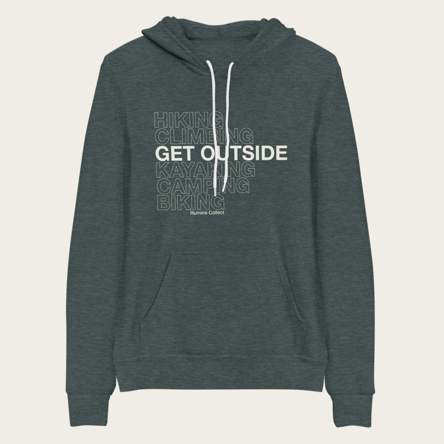 Get Outside Hoodie - Heather Forest
