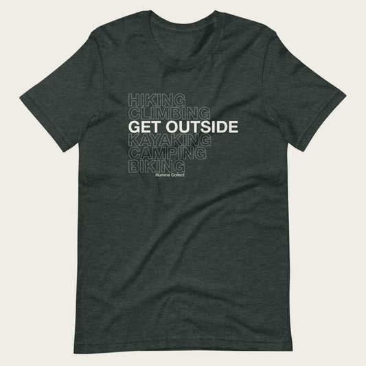 Get Outside Tee - Heather Forest