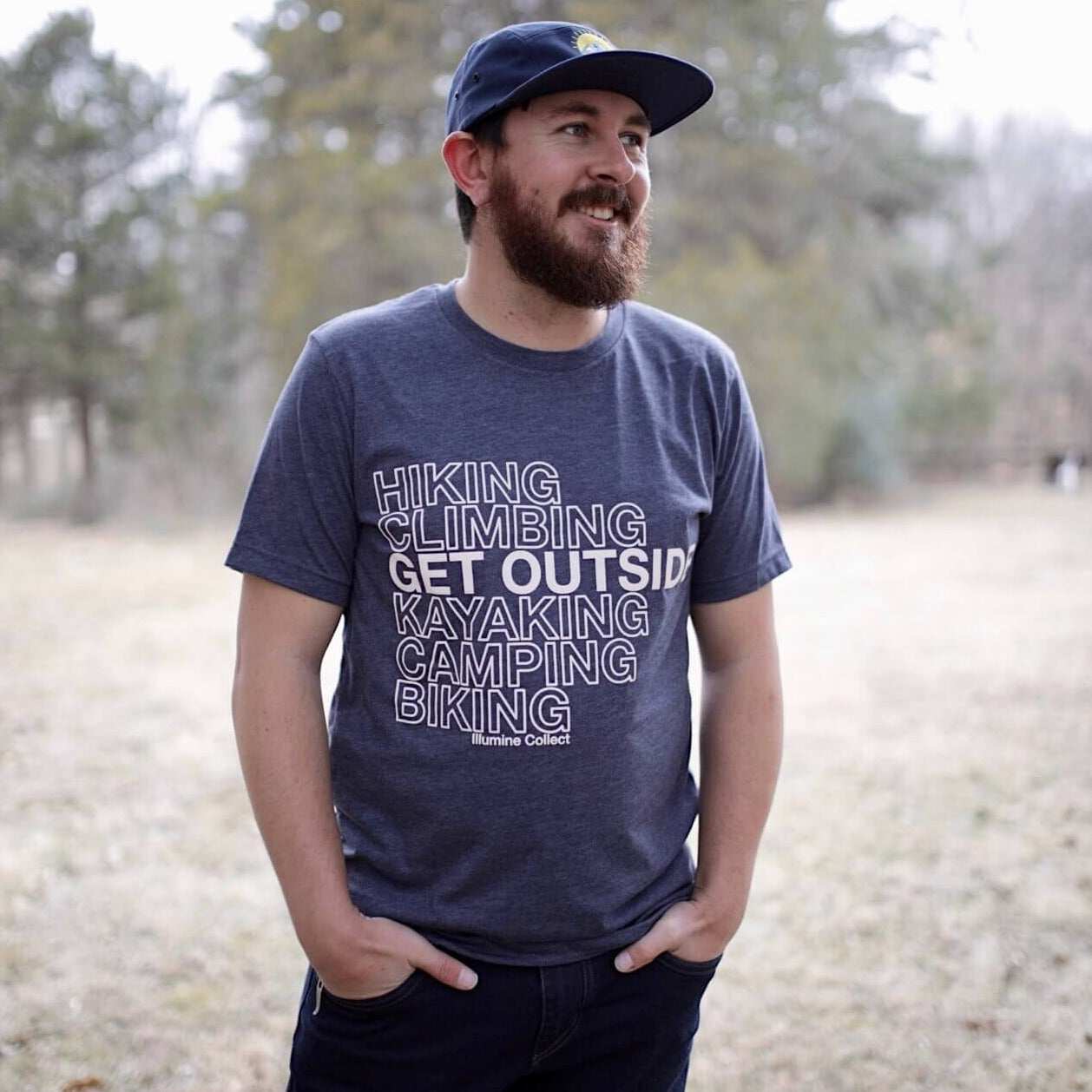 Get Outside Tee - Heather Navy