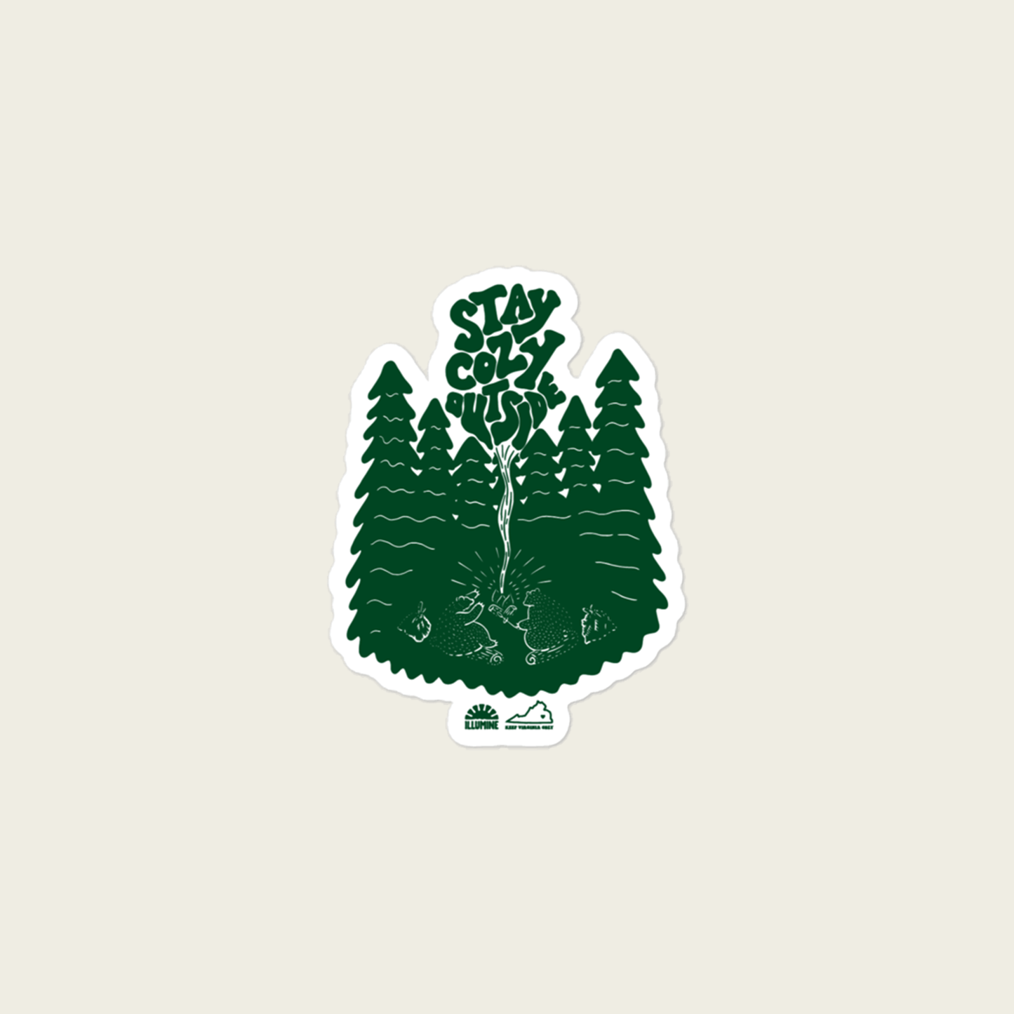 Stay Cozy Outside Sticker