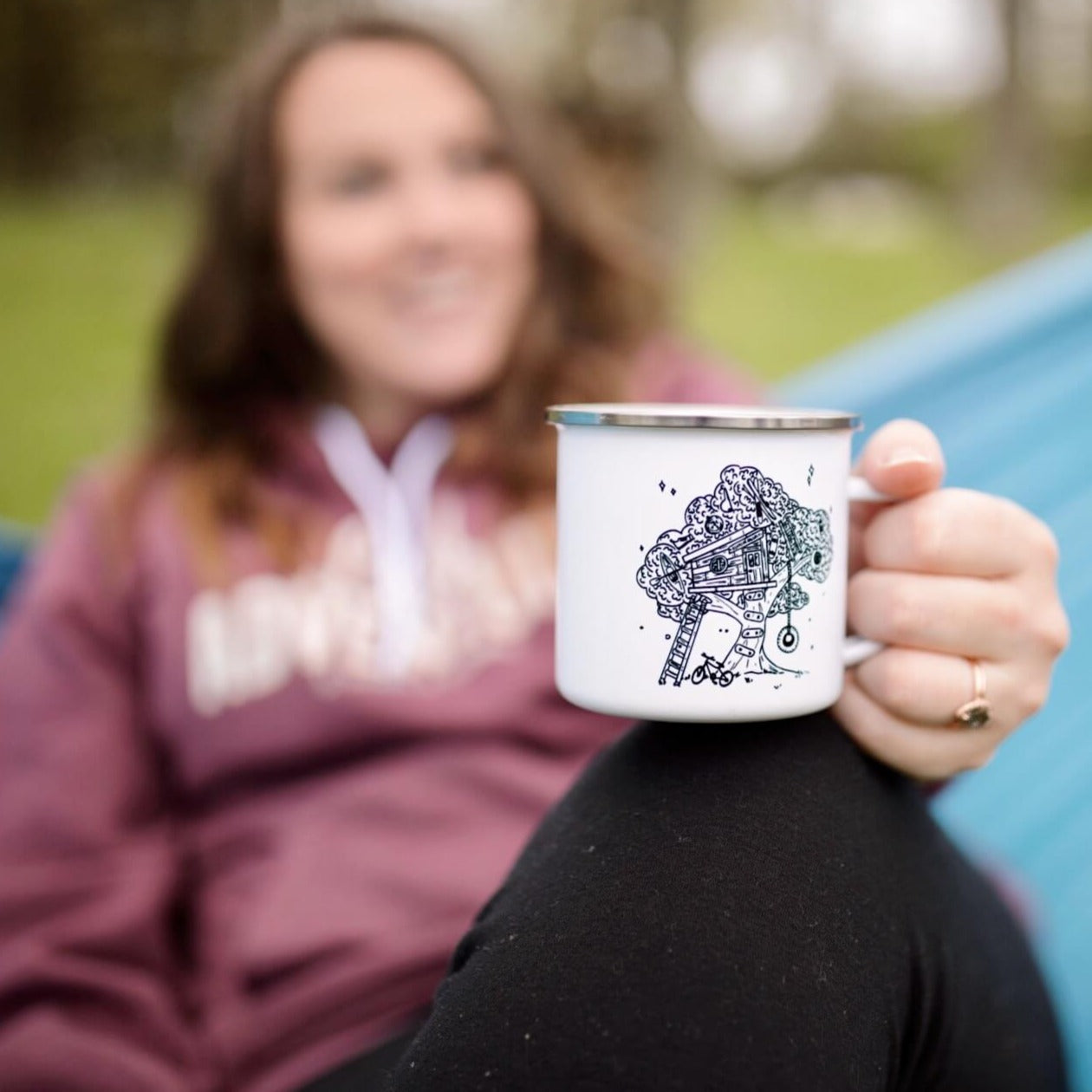 Treehouse Adventure Enamel Mug