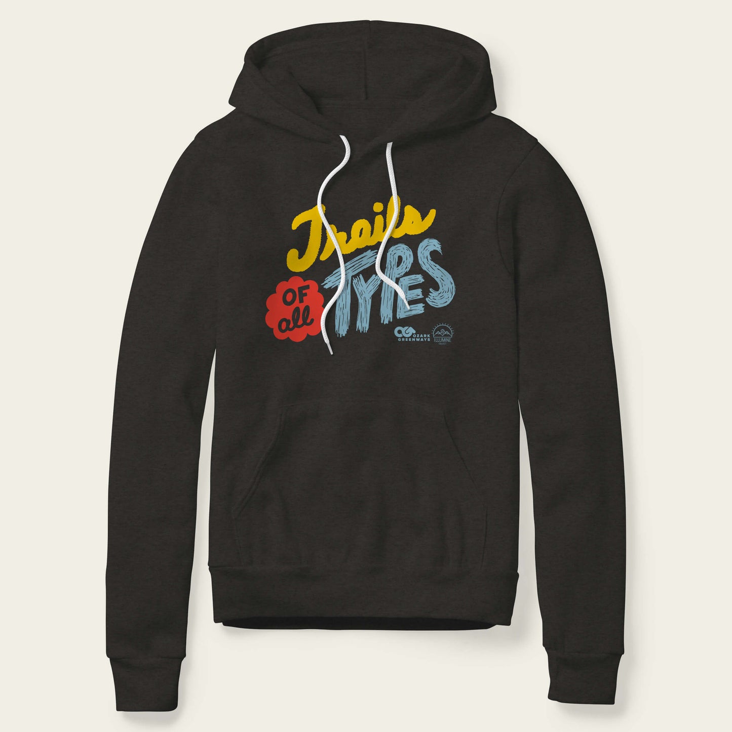 Trails of all Types Hoodie - Black