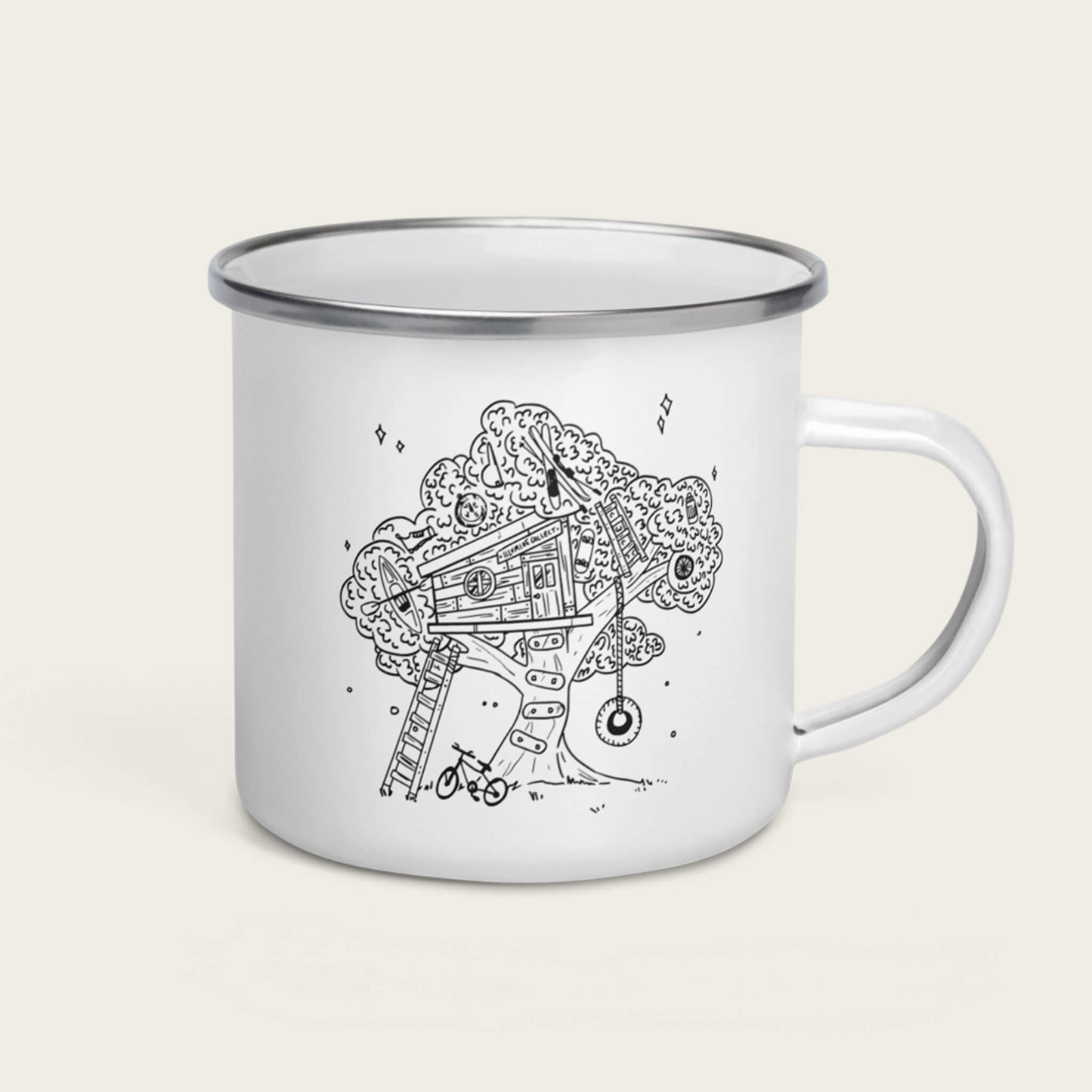 Treehouse Adventure Enamel Mug